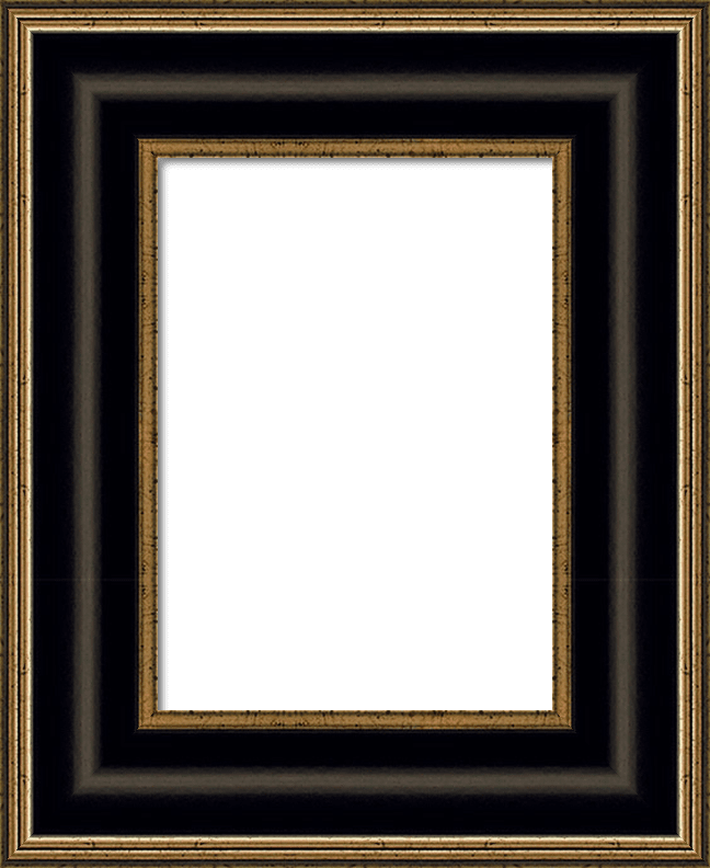Pippa - Satin Black & Gold